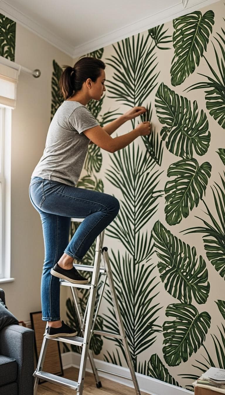 Tropical Wallpaper Changed My Living Room Vibe Completely!